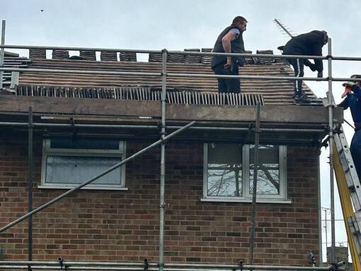 Cringleford Roofing Services 19 This is a photo of a roof being repaired in Cringleford. Installation carried out by Cringleford Roofing Services