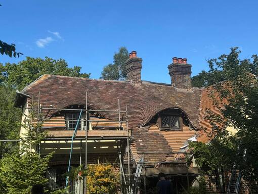Cringleford Roofing Services 6 This is a photo of a roof being repaired in Cringleford. Installation carried out by Cringleford Roofing Services